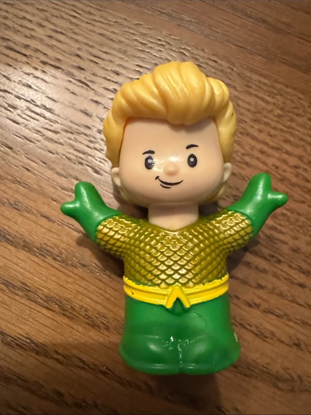 Little People Superhero Vinyl Toy Figures - Batman, Superman, Flash, Aquaman